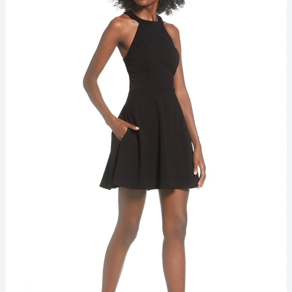 Speechless, Black halter style dress, juniors size L